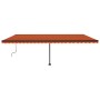 Orange and brown manual retractable foot awning 600x350 cm by , Awnings - Ref: Foro24-3069880, Price: 710,65 €, Discount: %