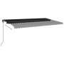 Automatic retractable awning with anthracite gray poles 6x3 m by , Awnings - Ref: Foro24-3070199, Price: 653,39 €, Discount: %