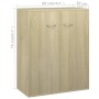 Plywood oak Sonoma color sideboard 60x30x75 cm by vidaXL, Sideboards - Ref: Foro24-800732, Price: 53,99 €, Discount: %