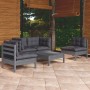 5-piece garden furniture set with solid pine wood cushions by , Garden sets - Ref: Foro24-3096180, Price: 410,38 €, Discount: %