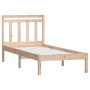 Estructura de cama individual de madera maciza 90x190 cm de , Camas y somieres - Ref: Foro24-3100554, Precio: 77,83 €, Descue...