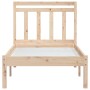 Solid wood single bed frame 90x190 cm by , Beds and slatted bases - Ref: Foro24-3100554, Price: 79,99 €, Discount: %