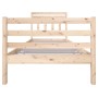 Estructura de cama individual de madera maciza 90x190 cm de , Camas y somieres - Ref: Foro24-3100619, Precio: 84,63 €, Descue...