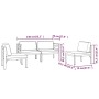 Set muebles de jardín 4 pzas y cojines aluminio gris antracita de , Conjuntos de jardín - Ref: Foro24-3107787, Precio: 594,75...