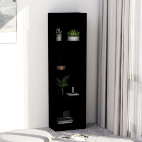 4-tier black engineered wood shelving unit 40x24x142 cm by vidaXL, Bookcases and shelves - Ref: Foro24-800838, Price: 52,68 €...