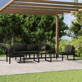 Gartenmöbel-Set 6-teilig und anthrazitgraue Aluminiumkissen von , Gartensets - Ref: Foro24-3107791, Preis: 717,02 €, Rabatt: %