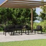 Garden furniture set 6 pieces and anthracite gray aluminum cushions by , Garden sets - Ref: Foro24-3107791, Price: 690,99 €, ...