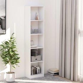 5-tier white plywood shelf 40x24x175cm by vidaXL, Bookcases and shelves - Ref: Foro24-800846, Price: 67,75 €, Discount: %