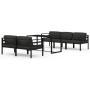 Set muebles de jardín 6 pzas y cojines aluminio gris antracita de , Conjuntos de jardín - Ref: Foro24-3115922, Precio: 806,07...