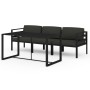 Garden furniture set 4 pieces and anthracite gray aluminum cushions by , Garden sets - Ref: Foro24-3115917, Price: 535,58 €, ...