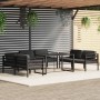 Set muebles de jardín 7 pzas y cojines aluminio gris antracita de , Conjuntos de jardín - Ref: Foro24-3115929, Precio: 892,99...