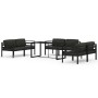 Set muebles de jardín 7 pzas y cojines aluminio gris antracita de , Conjuntos de jardín - Ref: Foro24-3115929, Precio: 892,99...