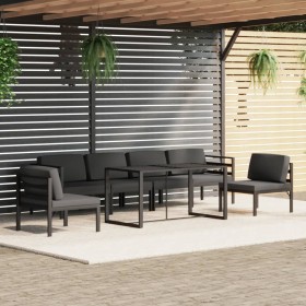 Garden furniture set 7 pieces and anthracite gray aluminum cushions by , Garden sets - Ref: Foro24-3115920, Price: 1,00 €, Di...