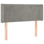 Light gray velvet headboard 103x16x78/88 cm by , Headboards and footboards - Ref: Foro24-3118530, Price: 49,26 €, Discount: %