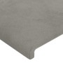 Light gray velvet headboard 103x16x78/88 cm by , Headboards and footboards - Ref: Foro24-3118530, Price: 49,26 €, Discount: %