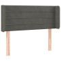 Dark gray velvet headboard 103x16x78/88 cm by , Headboards and footboards - Ref: Foro24-3118951, Price: 54,99 €, Discount: %