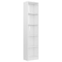 5-tier glossy white plywood shelf 40x24x175cm by vidaXL, Bookcases and shelves - Ref: Foro24-800852, Price: 55,99 €, Discount: %