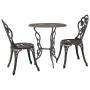 Garden bistro table and chairs 3 pieces cast aluminum by vidaXL, Garden sets - Ref: Foro24-47858, Price: 211,97 €, Discount: %