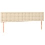 Cama box spring con colchón tela color crema 180x200 cm de , Camas y somieres - Ref: Foro24-3127146, Precio: 542,99 €, Descue...