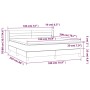 Cama box spring con colchón tela marrón oscuro 180x200 cm de , Camas y somieres - Ref: Foro24-3129812, Precio: 534,95 €, Desc...