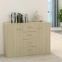 Sideboard aus Sonoma-Eichensperrholz, 60 x 30 x 70 cm von vidaXL, Sideboards - Ref: Foro24-800687, Preis: 99,40 €, Rabatt: %