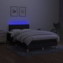 Cama box spring con colchón LED tela negro 120x200 cm de , Camas y somieres - Ref: Foro24-3133943, Precio: 391,33 €, Descuent...