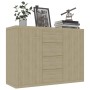 Sideboard aus Sonoma-Eichensperrholz, 60 x 30 x 70 cm von vidaXL, Sideboards - Ref: Foro24-800687, Preis: 82,99 €, Rabatt: %