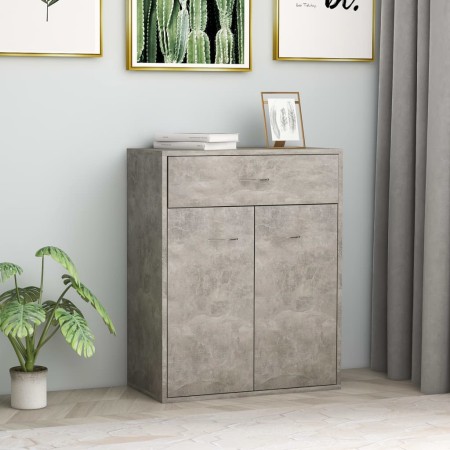 Concrete gray plywood sideboard 60x30x75 cm by vidaXL, Sideboards - Ref: Foro24-800715, Price: 57,99 €, Discount: %