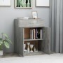 Concrete gray plywood sideboard 60x30x75 cm by vidaXL, Sideboards - Ref: Foro24-800715, Price: 57,99 €, Discount: %