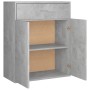 Aparador de madera contrachapada gris hormigón 60x30x75 cm de vidaXL, Aparadores - Ref: Foro24-800715, Precio: 64,72 €, Descu...