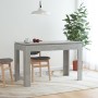 Mesa de comedor madera de ingeniería gris hormigón 120x60x76 cm de vidaXL, Mesas de cocina y de comedor - Ref: Foro24-800760,...