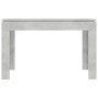 Mesa de comedor madera de ingeniería gris hormigón 120x60x76 cm de vidaXL, Mesas de cocina y de comedor - Ref: Foro24-800760,...