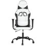 Black and white synthetic leather gaming chair by , Gaming chairs - Ref: Foro24-3143651, Price: 126,25 €, Discount: %