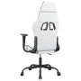 Black and white synthetic leather gaming chair by , Gaming chairs - Ref: Foro24-3143651, Price: 126,25 €, Discount: %