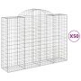 Gabion baskets 50 pcs arch shape iron 200x50x140/160 cm by , Pots and planters - Ref: Foro24-3146381, Price: 4,00 €, Discount: %