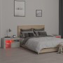 Bedside tables with LED lights 2 pcs concrete gray 70x36.5x40cm by , Nightstands - Ref: Foro24-3152773, Price: 96,03 €, Disco...