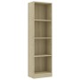 4-tier oak-colored plywood shelf 40x24x142cm | Foro24 | Onlineshop