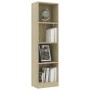 4-stufiges Regal aus eichenfarbenem Sperrholz, 40 x 24 x 142 cm von vidaXL, Bücherregale und Regale - Ref: Foro24-800840, Pre...