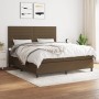 Box spring bed with dark brown fabric mattress 180x200 cm by , Beds and slatted bases - Ref: Foro24-3141876, Price: 613,08 €,...