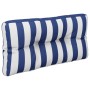 Cushions for pallet sofa 2 pieces blue and white striped fabric by , Cushions for chairs and sofas - Ref: Foro24-360726, Pric...