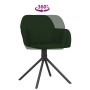 Swivel dining chairs 2 units dark green velvet by , dining chairs - Ref: Foro24-344742, Price: 128,87 €, Discount: %