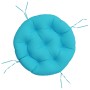 Turquoise Oxford fabric round cushion Ø 60x11 cm by , Cushions for chairs and sofas - Ref: Foro24-361961, Price: 26,16 €, Dis...