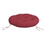 Cojín redondo tela Oxford rojo tinto Ø 60x11 cm de , Cojines para sillas y sofás - Ref: Foro24-361949, Precio: 26,09 €, Descu...