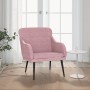 Pink velvet armchair 63x76x80 cm by , Armchairs - Ref: Foro24-351439, Price: 99,83 €, Discount: %