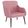 Pink velvet armchair 63x76x80 cm by , Armchairs - Ref: Foro24-351439, Price: 99,83 €, Discount: %