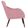 Pink velvet armchair 63x76x80 cm by , Armchairs - Ref: Foro24-351439, Price: 99,83 €, Discount: %