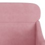 Pink velvet armchair 63x76x80 cm by , Armchairs - Ref: Foro24-351439, Price: 99,83 €, Discount: %