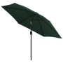 Grüner Regenschirm, 3 m Stahlstange von , Sonnenschirme - Ref: Foro24-40769, Preis: 63,60 €, Rabatt: %