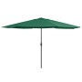 Sombrilla de exterior con palo de metal verde 390 cm de , Sombrillas - Ref: Foro24-47379, Precio: 81,99 €, Descuento: %