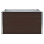 Raised brown galvanized steel planter 100x100x45 cm by vidaXL, Pots and planters - Ref: Foro24-47023, Price: 40,63 €, Discoun...